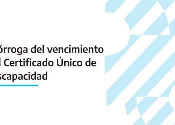 Nueva prórroga del certificado único de discapacidad(CUD)