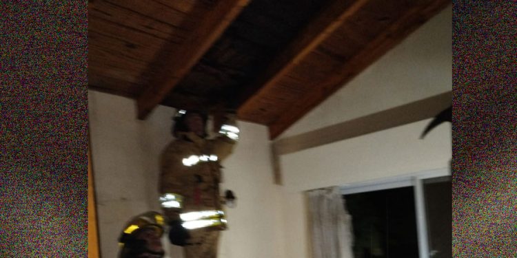 Incendio en una vivienda de la ciudad