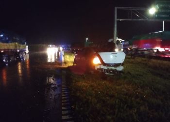 Arocena: Accidente de tránsito en Autopista, mano Rosario-Santa Fe con lesionado