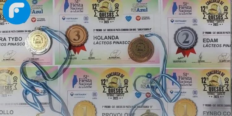 Lácteos Pinasco recibió numerosos premios en el concurso de quesos de Totoras