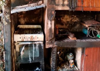 Incendio en un domicilio particular de la ciudad