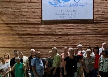 José “Pepe” Fabriccini homenajeado en la Escuela Técnica de Totoras