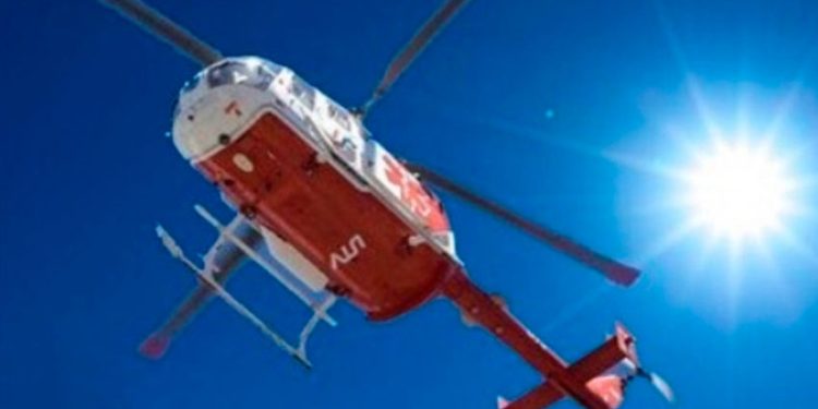 Niño lesionado en un choque entre dos camiones