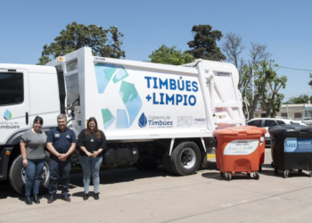 Timbues: Fiorenza recibió el nuevo camión de recolección de residuos y se incorporan 25 nuevos contenedores