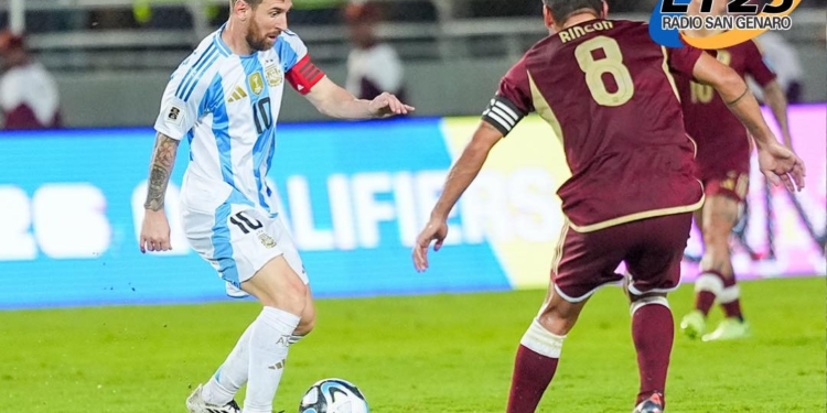 Argentina empato en su visita a Venezuela.