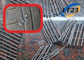 Tortugas: Por gran cantidad de clavos esparcidos en la ruta varios conductores pincharon sus neumáticos