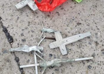 Arrestaron a un hombre con material presuntamente robado en el cementerio de Santo Tomé