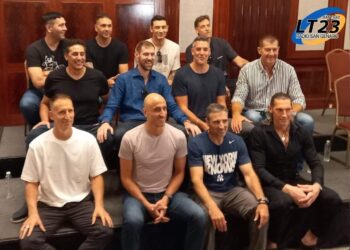 La Generación Dorada, reunida a 20 años de la medalla dorada en los Juegos Olímpicos de Atenas.