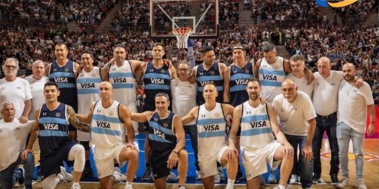 Emocionante reencuentro de la Generación Dorada de básquet en el Parque Roca