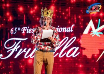 Rodolfo Pipo Rodriguez, maestro de ceremonia de la Fiesta Nacional de La Frutilla