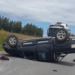 Hace instantes: Una camioneta volcó en la Ruta 11 en Desvío Arijón