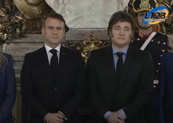 Javier Milei recibió a Emmanuel Macron en la Casa Rosada