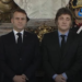 Javier Milei recibió a Emmanuel Macron en la Casa Rosada