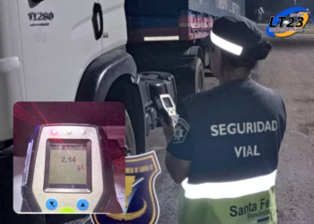 Un camionero fue detenido sobre la ruta 34 tras dar alcoholemia positiva de 2.14 G/L