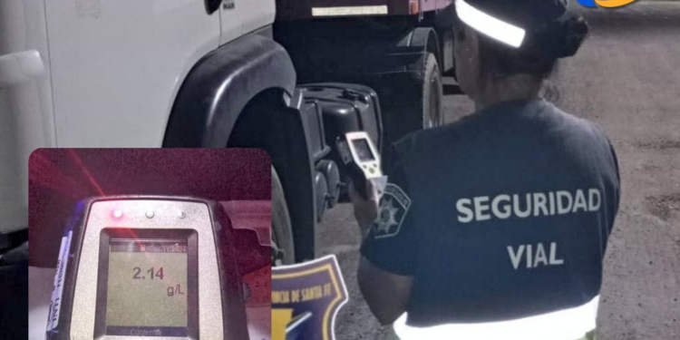 Un camionero fue detenido sobre la ruta 34 tras dar alcoholemia positiva de 2.14 G/L