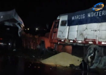 Monje: Accidente entre dos camiones en ruta 65