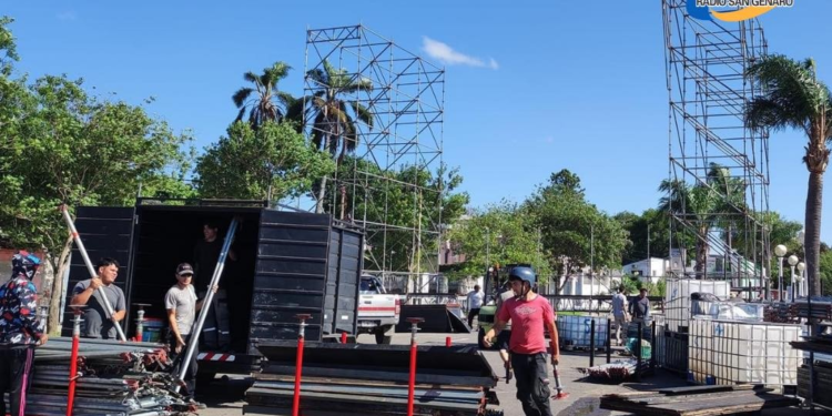 Coronda: Trabajan en los preparativos de la 65°  Fiesta Nacional de la Frutilla