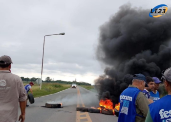 El comunicado de prensa de SOEM por paro y corte de ruta en Lopez
