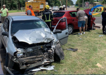 Cañada de Gómez: Fuerte Accidente entre dos vehículos
