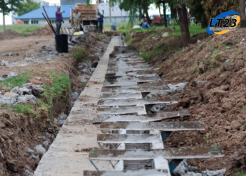 San Genaro realizaron el cordón cuneta en calle Ricardo Balbi, entre Enzo Bordabehere y San Juan.