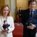 Javier Milei se reunió con Giorgia Meloni en Italia