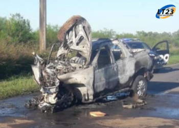 Nelson Una camioneta chocó un puente y dos jóvenes resultaron lesionados