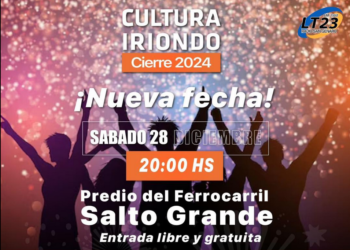 Salto Grande: Este Sábado se realiza el Cierre de Año de Cultura Iriondo