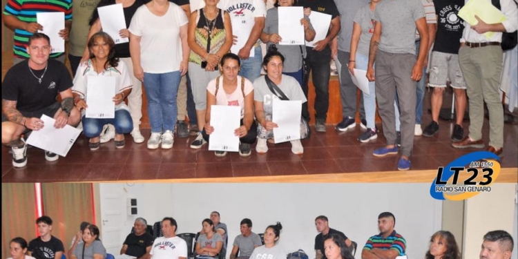 San Genaro:  Entrega de escrituras a los adjudicatarios de lotes del programa «Banco de Tierras”