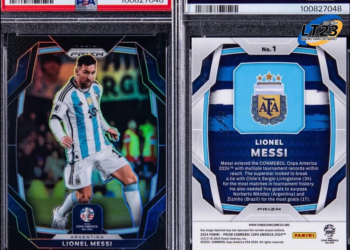 Subastan una carta coleccionable de Messi