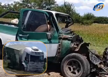 TOTORAS ACCIDENTE ENTRE UN CAMIÓN Y UNA CAMIONETA EN RUTA 91