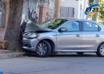 Totoras: ACCIDENTE DE TRÁNSITO EN PLENO CENTRO DE LA CIUDAD