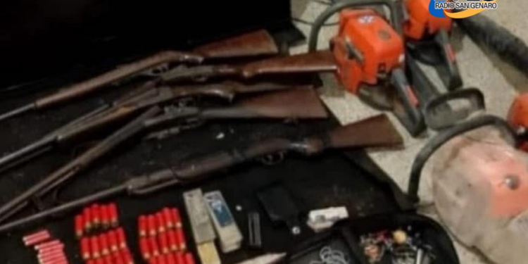 TOTORAS: Tres detenidos por robo en zona rural: recuperaron armas sustraídas