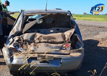 SAN GENARO: VUELCO EN SOLITARIO DE UN CONDUCTOR. LESIONES PARA EL CONDUCTOR