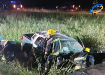 Dos personas murieron este martes tras un grave accidente en la Ruta Nacional 19, a la altura de Frontera