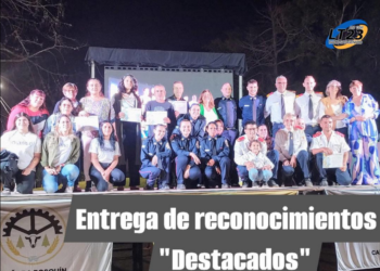 CAÑADA ROSQUIN: La Comuna  hizo entrega de reconocimientos a “Destacados”. Las distinciones fueron para protagonistas de diferentes instituciones por su valioso aporte.