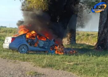 Tragedia en Monte Maíz: Un hombre degolló a su pareja y se quito la vida chocando contra un árbol