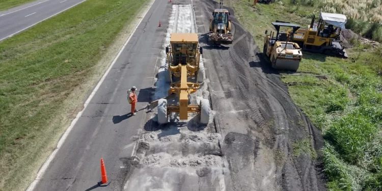 Autopista Rosario – Santa Fe: Reducción de carril a la altura de Capitán Bermúdez por obra