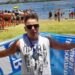 Gabriel «Baby» Rios realizó cruce de aguas abiertas en Villa Rumipal