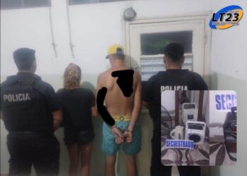 Un hombre y una mujer fueron detenidos en andino tras un robo en el gimnasio