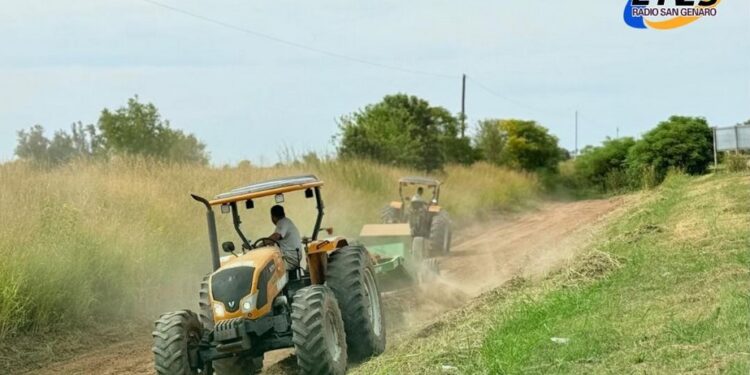 San Genaro: La Municipalidad continúa con el mantenimiento de caminos