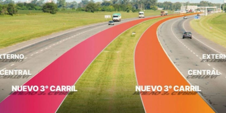 El Gobierno provincial da incio a la obra del tercer carril de la autopista Rosario-Santa Fe