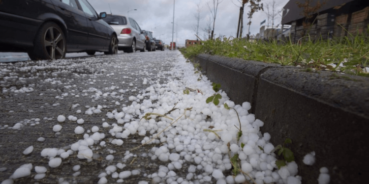 Alerta amarilla por posible caída de granizo en distintos puntos del país