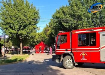 Las Rosas: Choque fatal en zona urbana entre una moto y una camioneta. Un fallecido