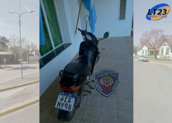 Recuperaron en San Genaro una motocicleta que habia sido robada en Cañada de Gomez