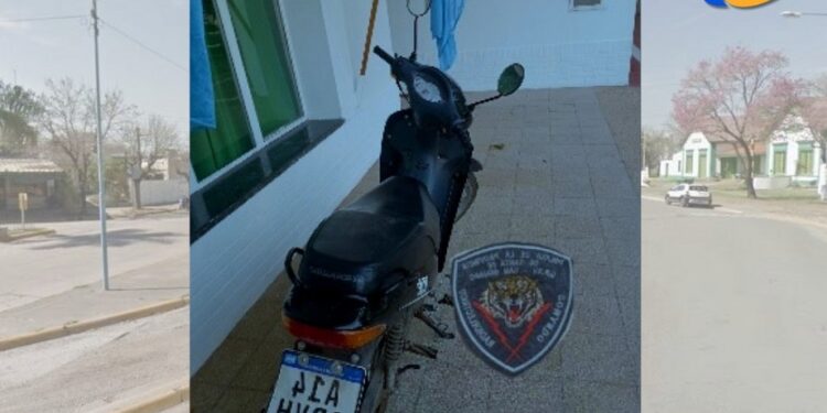 Recuperaron en San Genaro una motocicleta que habia sido robada en Cañada de Gomez