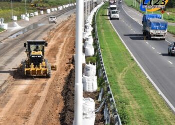 Operativo Cosecha: coordinan acciones para mantener el tránsito fluido mientras avanza la obra del tercer carril de la autopista