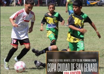 SE VIENE EL TORNEO DE FUTBOL INFANTIL “COPA CIUDAD DE SAN GENARO – 3RA EDICIÓN”