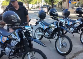 Casilda: LA POLICÍA RECIBIÓ 4 MOTOS HONDA 0KM