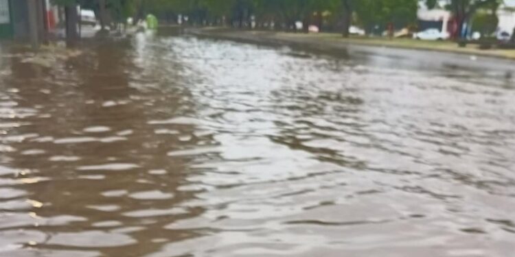 Rosario: cayeron 60 milímetros de agua en minutos y la ciudad se inundó