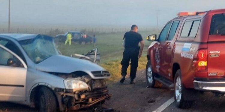 Accidente frontal en Ruta 34 entre San Vicente y Angélica